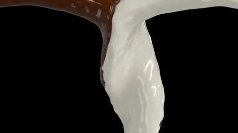 Chocolate and milk Stock Footage 73831860
