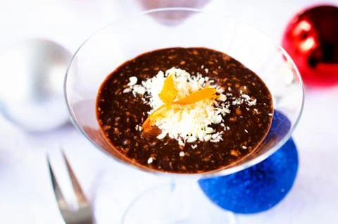 Chocolate and nuts Stock Photos