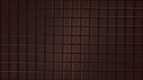 Chocolate. Background from 3d chocolate bars with flowing light. Stock Footage 141289056
