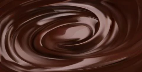 Chocolate background, 3d realistic vector Stock Illustration