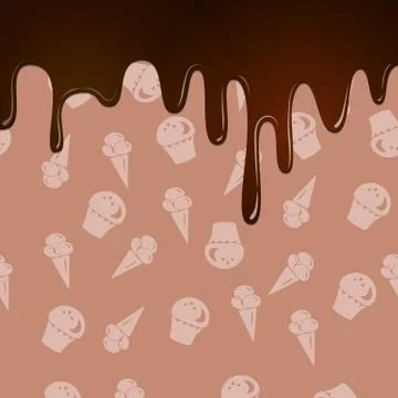 Chocolate background Illustrazione stock