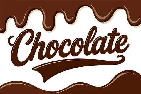Chocolate background waves Illustrazione stock