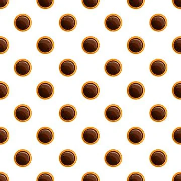 Chocolate bakery biscuit pattern seamless 库存插图