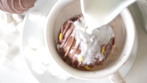 Chocolate ball bomb Stock Footage 167218279