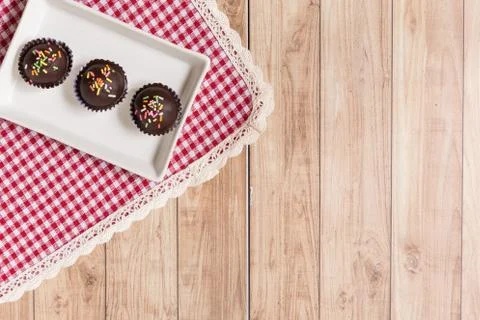 Chocolate Ball Cake Foto stock