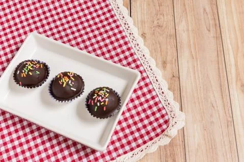Chocolate Ball Cake Foto stock