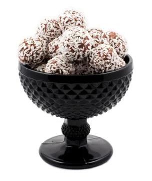 Chocolate balls candy Stock Photos