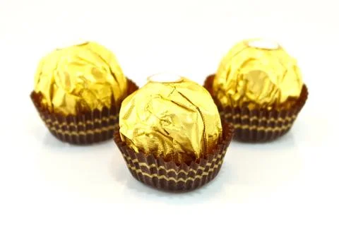 Chocolate balls Stock Photos