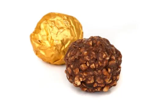 Chocolate balls. Fotos Stock