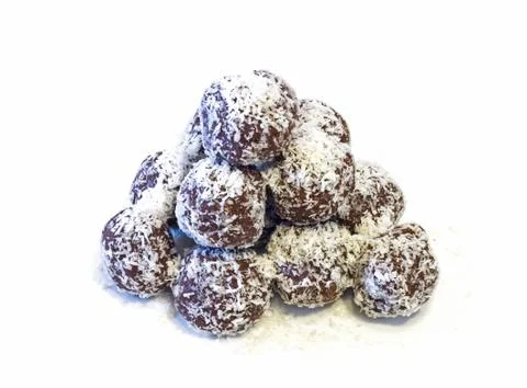 Chocolate balls  . Stock Photos