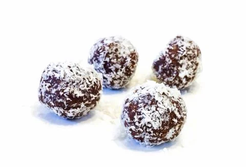 Chocolate balls  . Stock Photos