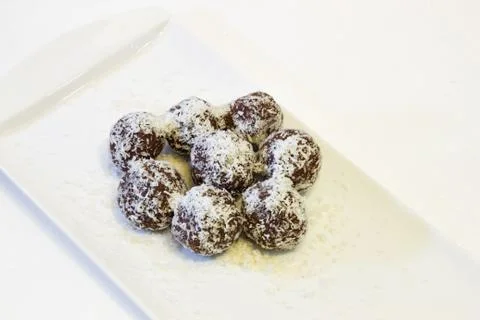 Chocolate balls  . Stock Photos