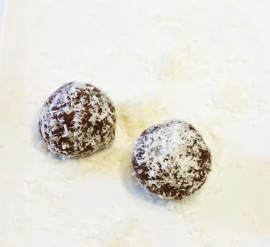 Chocolate balls  . Stock Photos