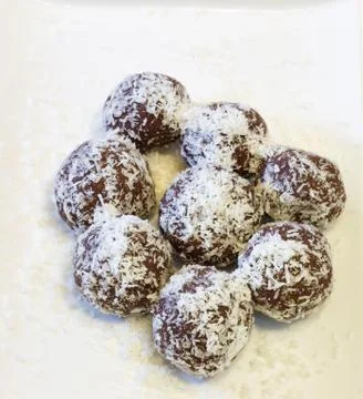 Chocolate balls  . Stock Photos