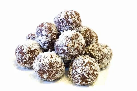 Chocolate balls  . Stock Photos