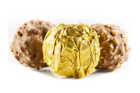 Chocolate balls Stock Photos