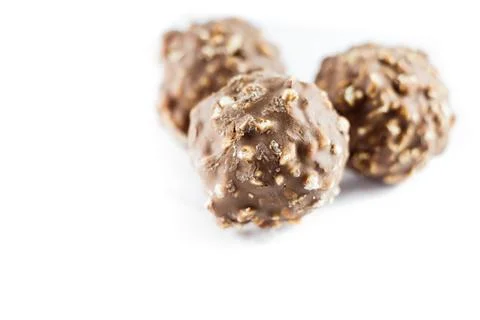 Chocolate balls Stock Photos