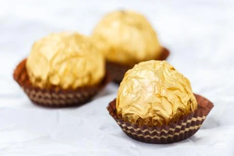 Chocolate balls Stock Photos
