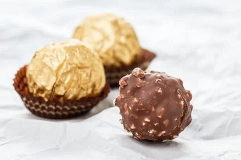 Chocolate balls Stock Photos