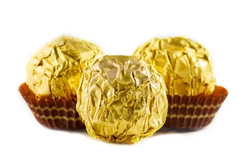 Chocolate balls Stock Photos