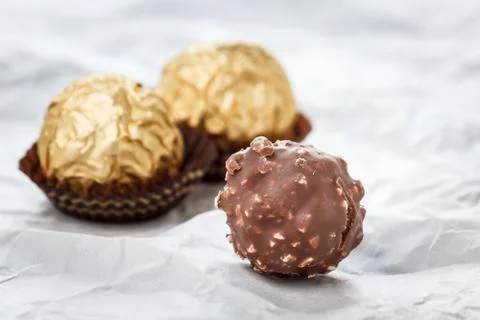 Chocolate balls Stock Photos
