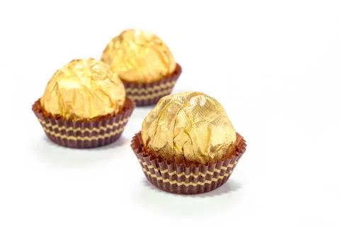 Chocolate balls Stock Photos