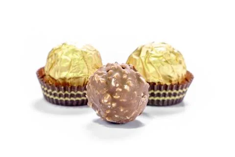 Chocolate balls Stock Photos