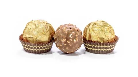 Chocolate balls Stock Photos