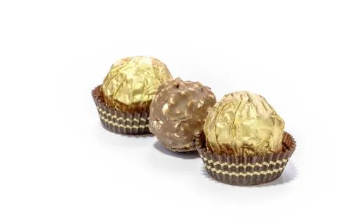 Chocolate balls Stock Photos