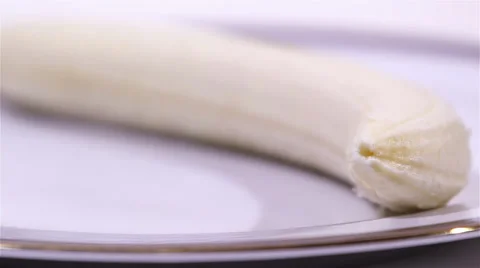 Chocolate On Banana Stock Footage 36719353