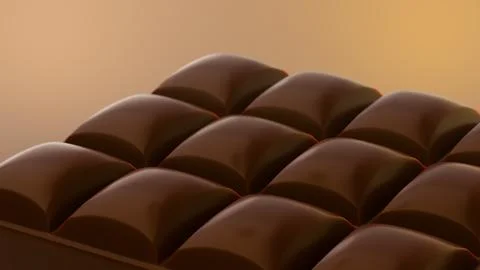 Chocolate Bar On Brown Background 库存插图