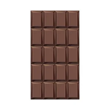 Chocolate bar candy icon Stock Illustration