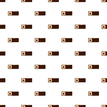 Chocolate bar candy seamless pattern repeating background Illustrazione stock