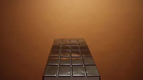 Chocolate bar close up dolly Stock Footage 265072126