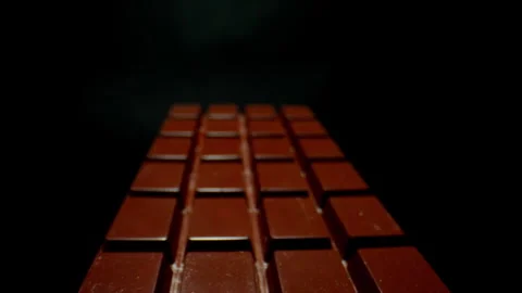 Chocolate bar close up dolly Stock Footage 281716236