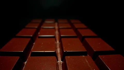 Chocolate bar close up, dolly shot Stock Footage 340325115