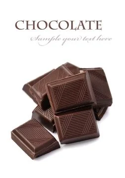 Chocolate bar closeup Foto stock
