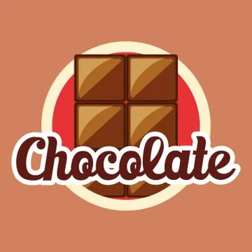 Chocolate bar design Stock Illustration