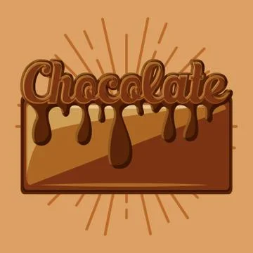 Chocolate bar design 스톡 일러스트