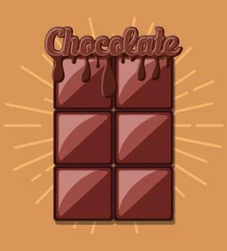 Chocolate bar design 스톡 일러스트