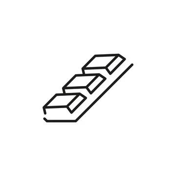 Chocolate Bar Icon Stock Illustration