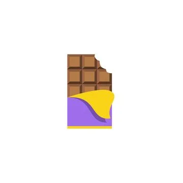 Chocolate bar icon. Vector illustration design. Stock Illustration