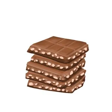 Chocolate bar illustration Stock Illustration
