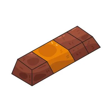 Chocolate Bar illustration Stock Illustration