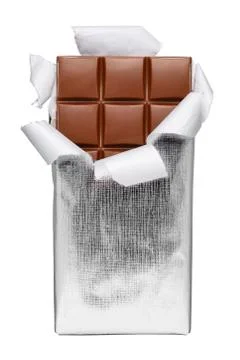 Chocolate bar isolated Stock Photos