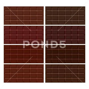 A chocolate bar isolated on white background Stock Illustration