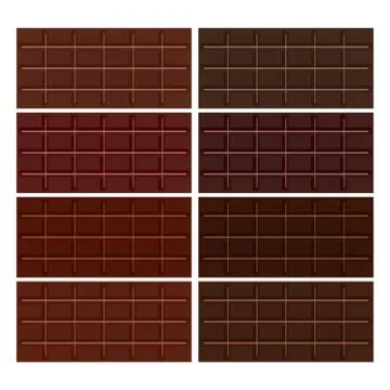 A chocolate bar isolated on white background Stock Illustration