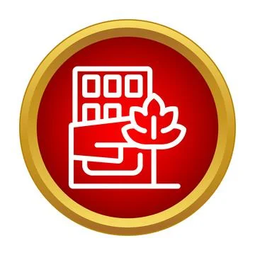Chocolate bar with maple leaf icon concept Stock Illustration