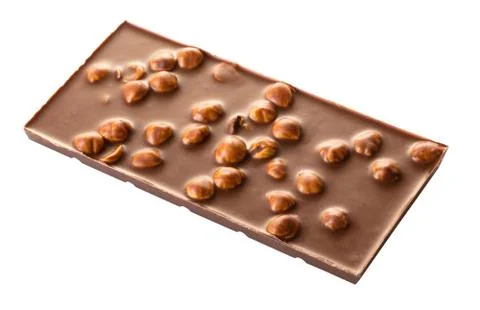 Chocolate bar with nuts Stock Photos