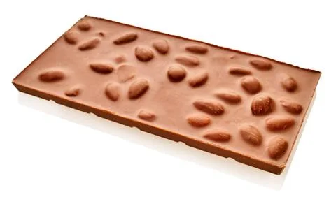 Chocolate bar with nuts Stock Photos